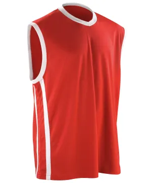 Basketball quick-dry top | Red/White