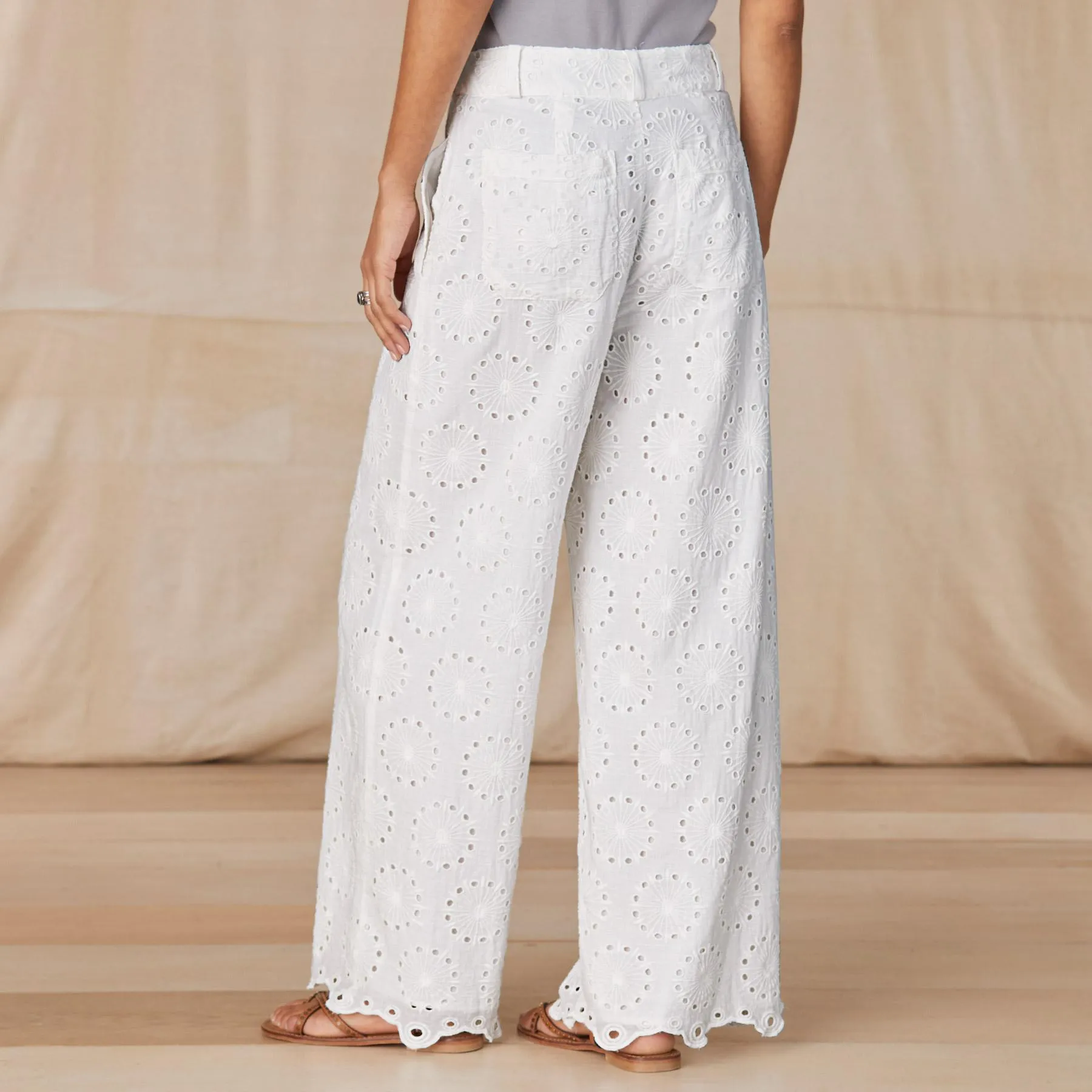 Beachy Bliss Eyelet Pants