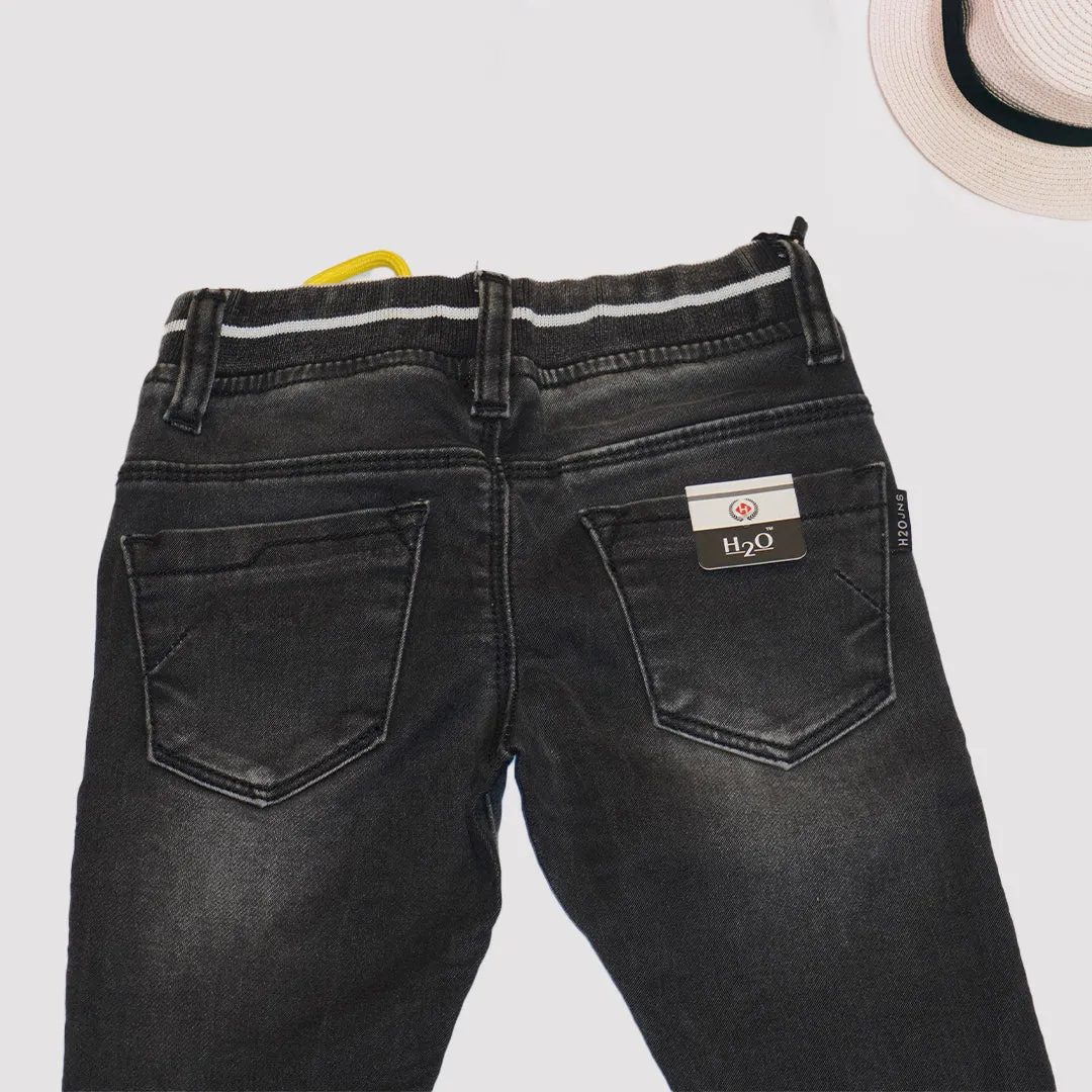 Black Fadded Jeans for Boys