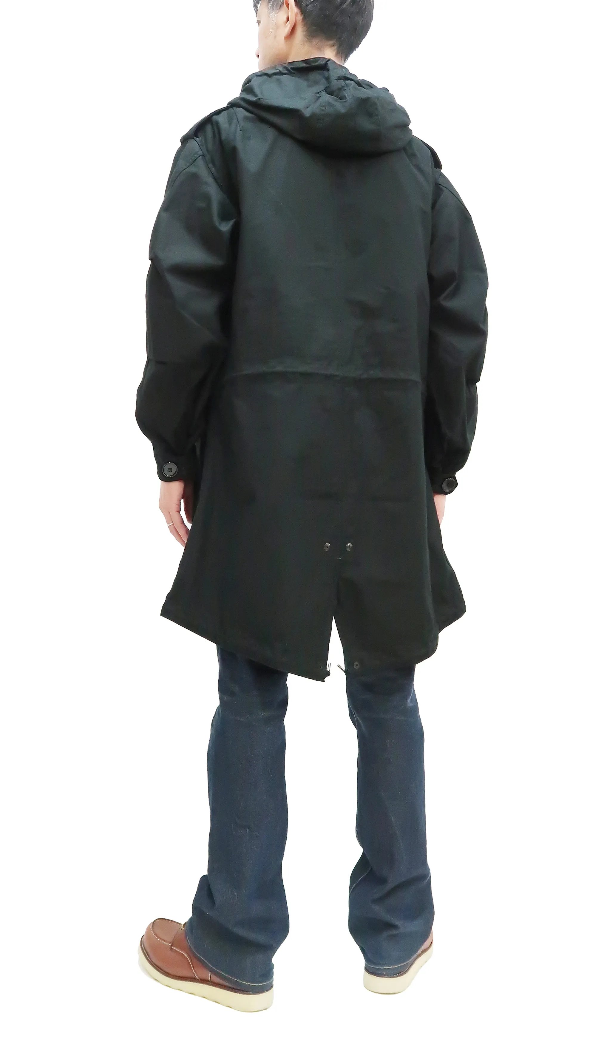 Buzz Rickson Parka William Gibson Black US Army M-51 Fishtail Parka Men's Military Coat Jacket BR14969