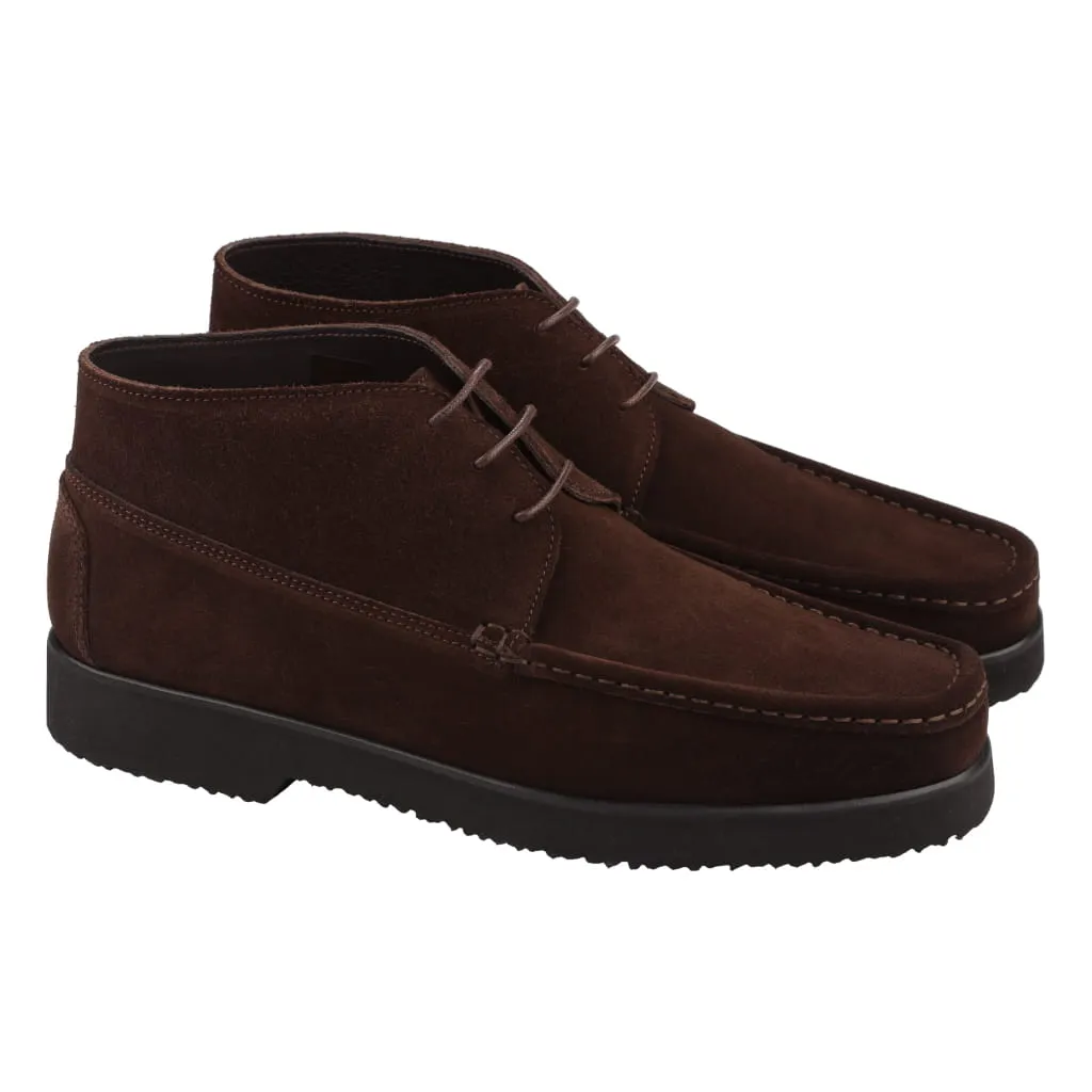 CORNELIANI Lace Up Ankle Boots BROWN