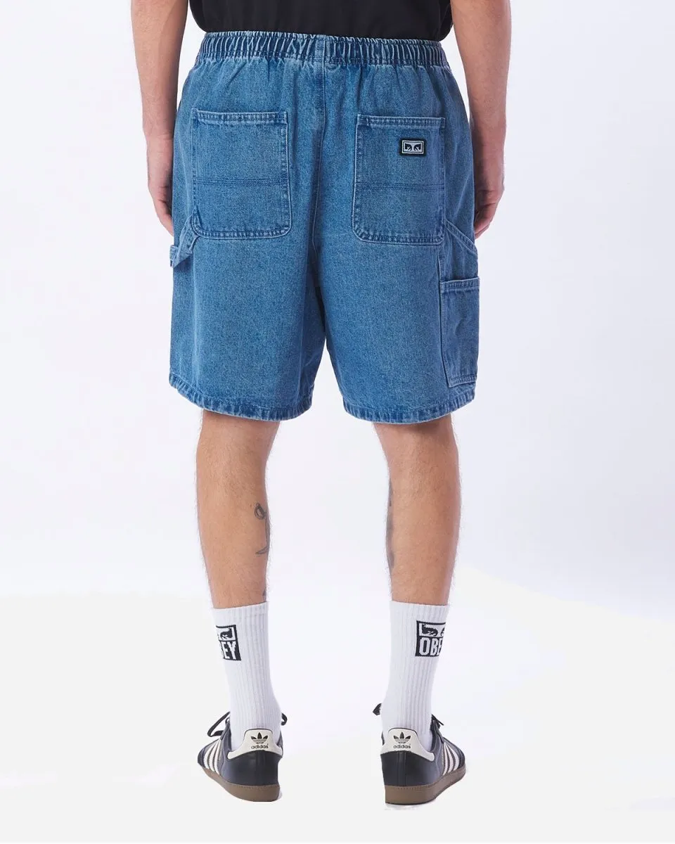 Easy Denim Carpenter Short - Light Indigo