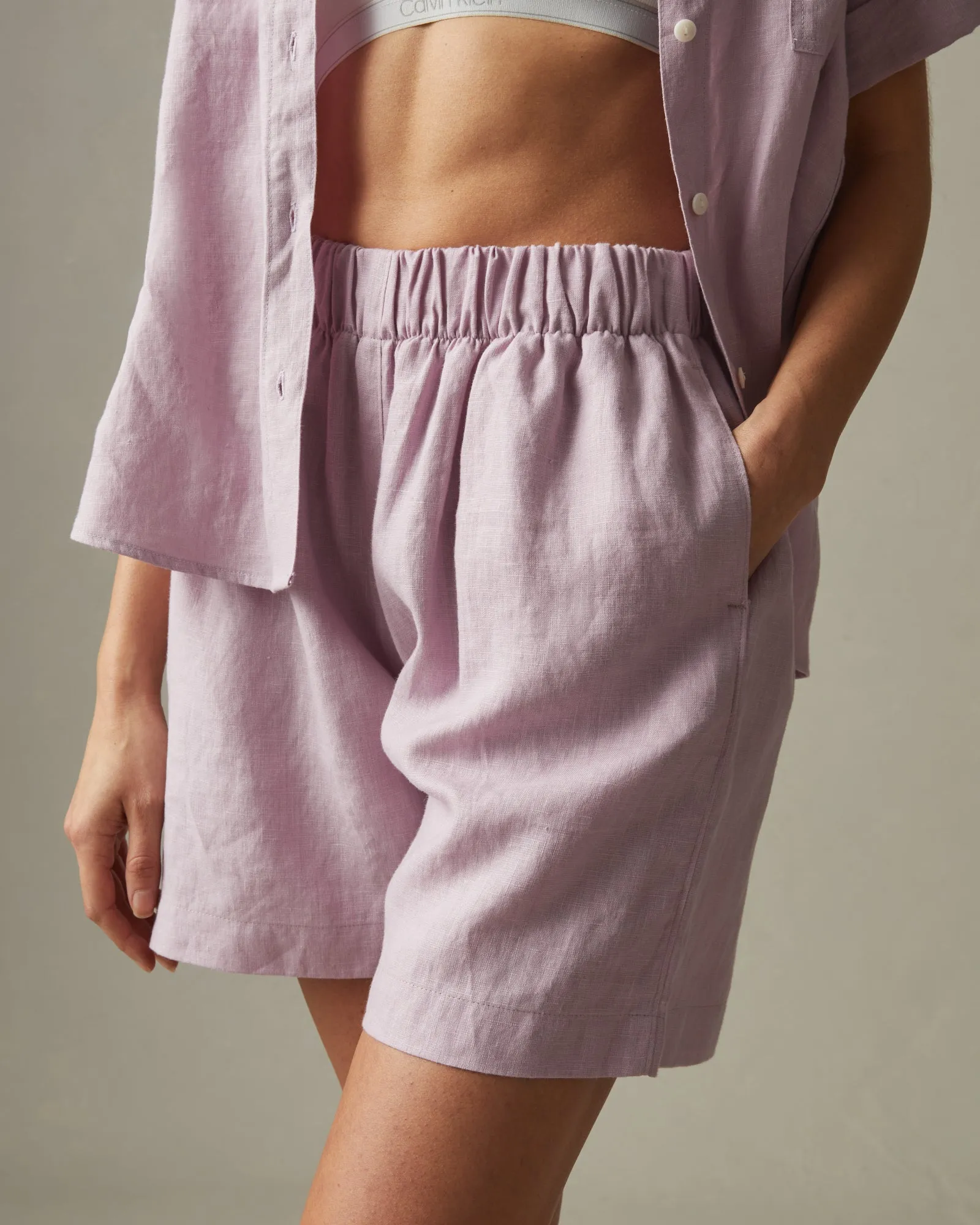 Easy Linen Short - Keepsake Lilac