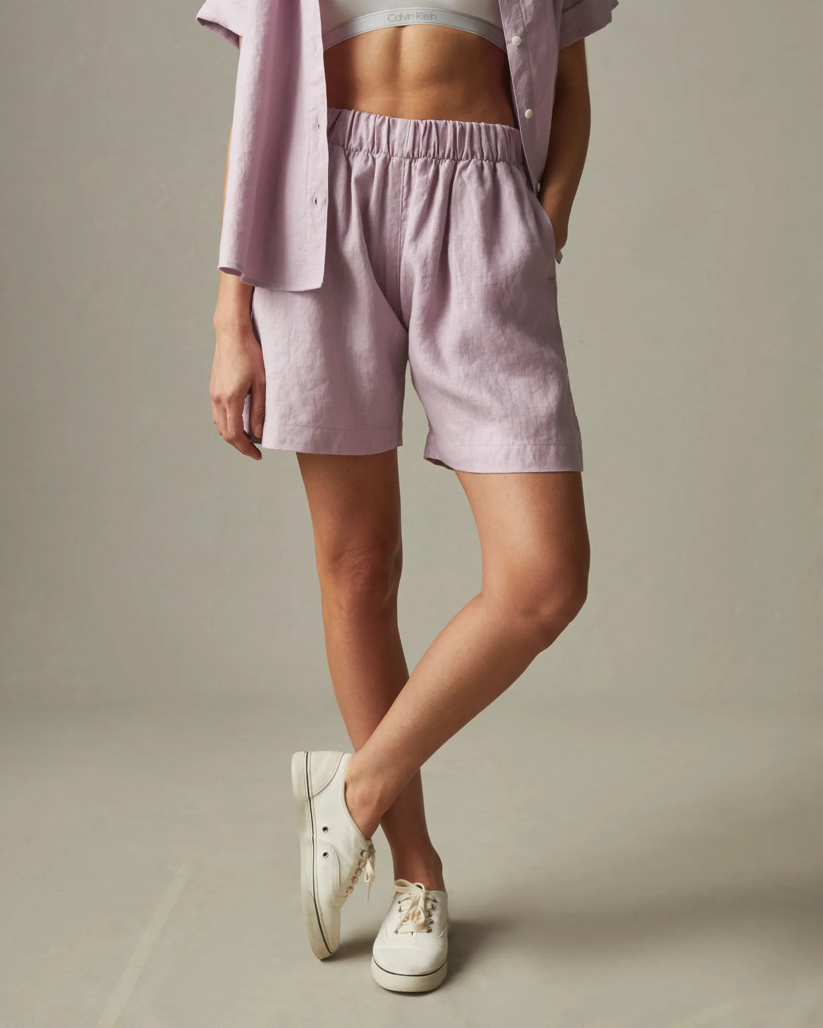 Easy Linen Short - Keepsake Lilac