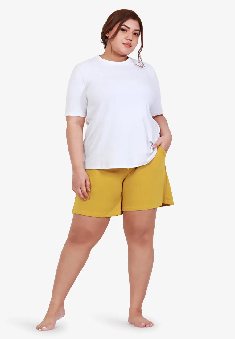 Ethel Easy Drawstring Shorts - Peach