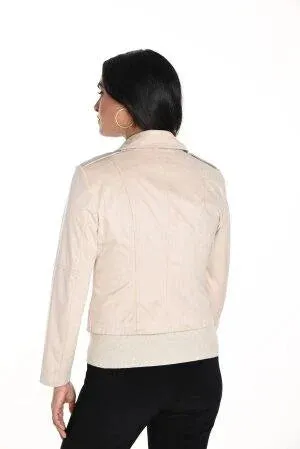 Frank Lyman Beige Knit Jacket