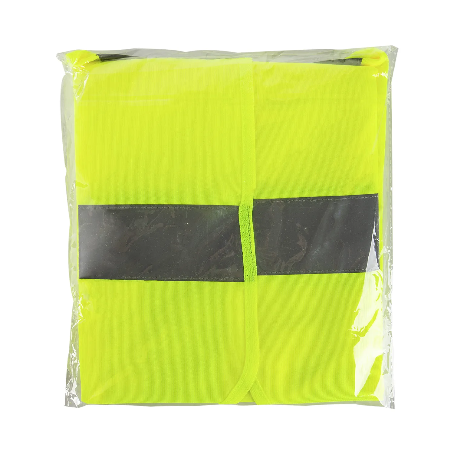 High Visibility Reflective Safety Vest with Velcro Fastening (Yellow), Large - 1 pc