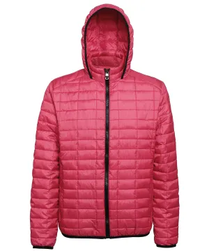 Honeycomb hooded jacket | Red