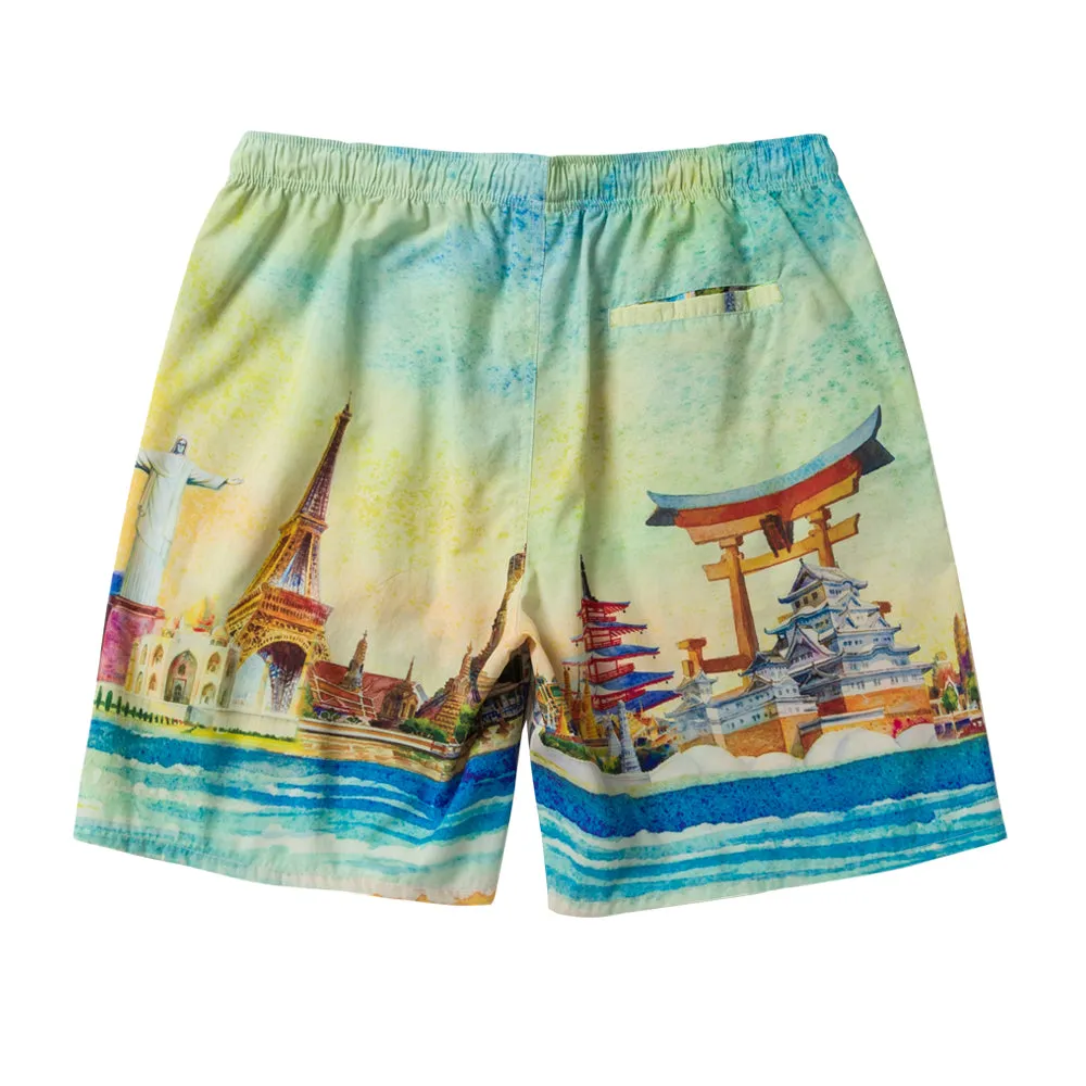 HUF CULTURE EASY SHORT // YELLOW