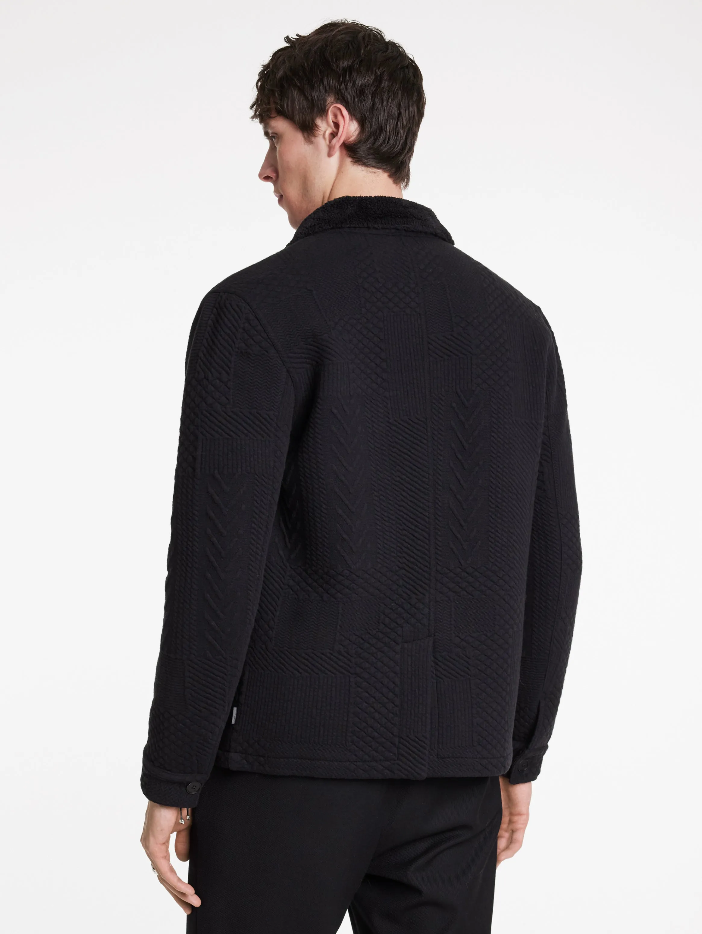 John Varvatos Kenmare Sherpa Chore Jacket | Black