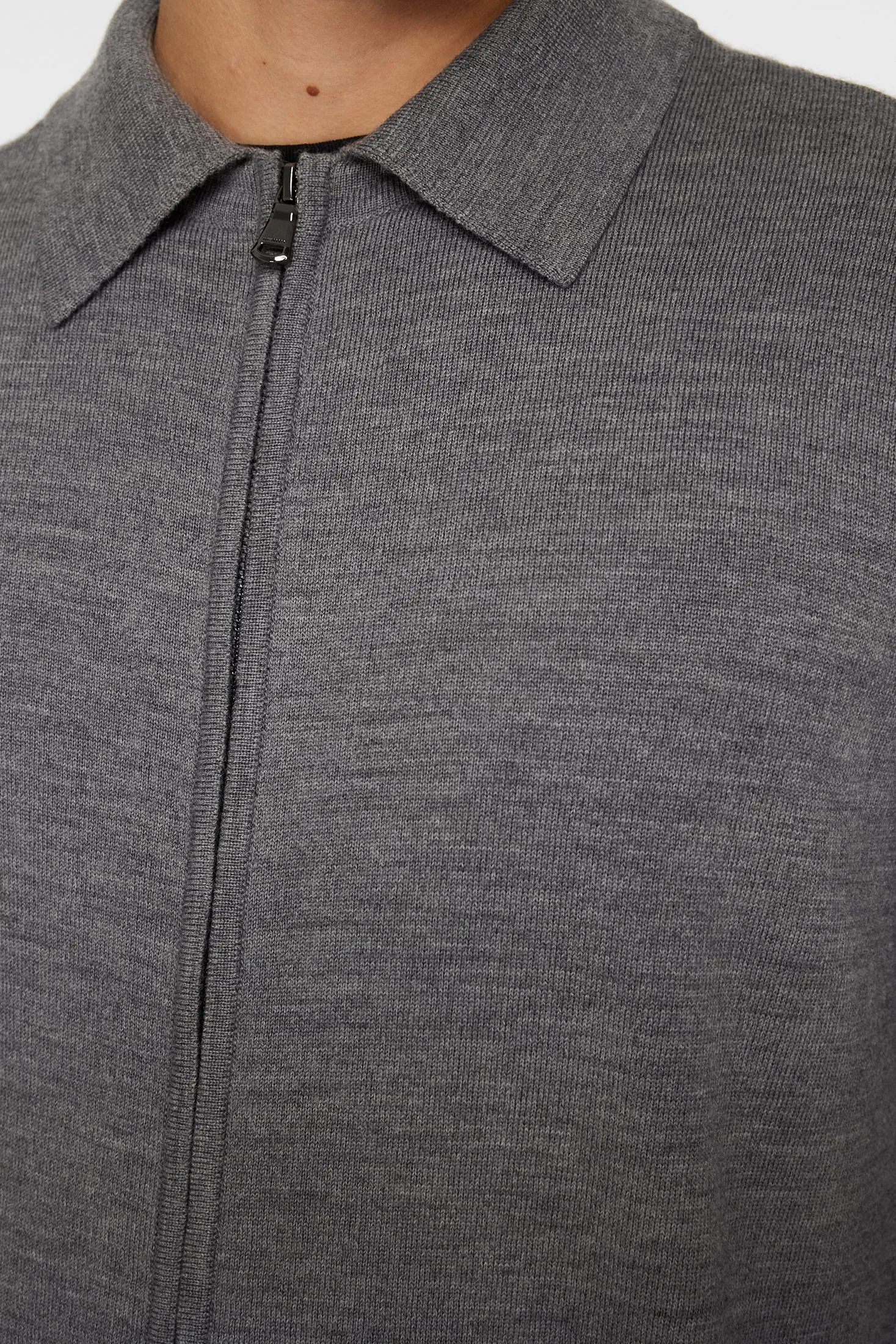 Kaleb Merino Wool Zip Cardigan