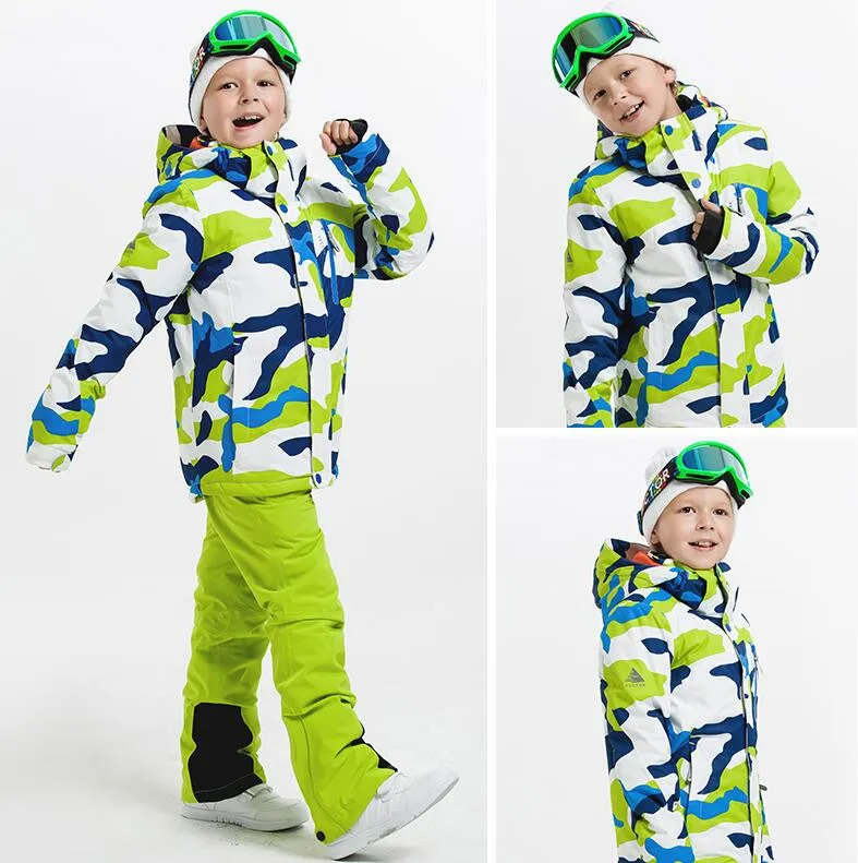 Lightweight Warm Padded Green Winter Coat For Boys