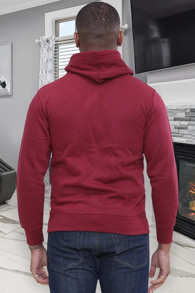 MENS PLAIN ZIPPED HOODIE