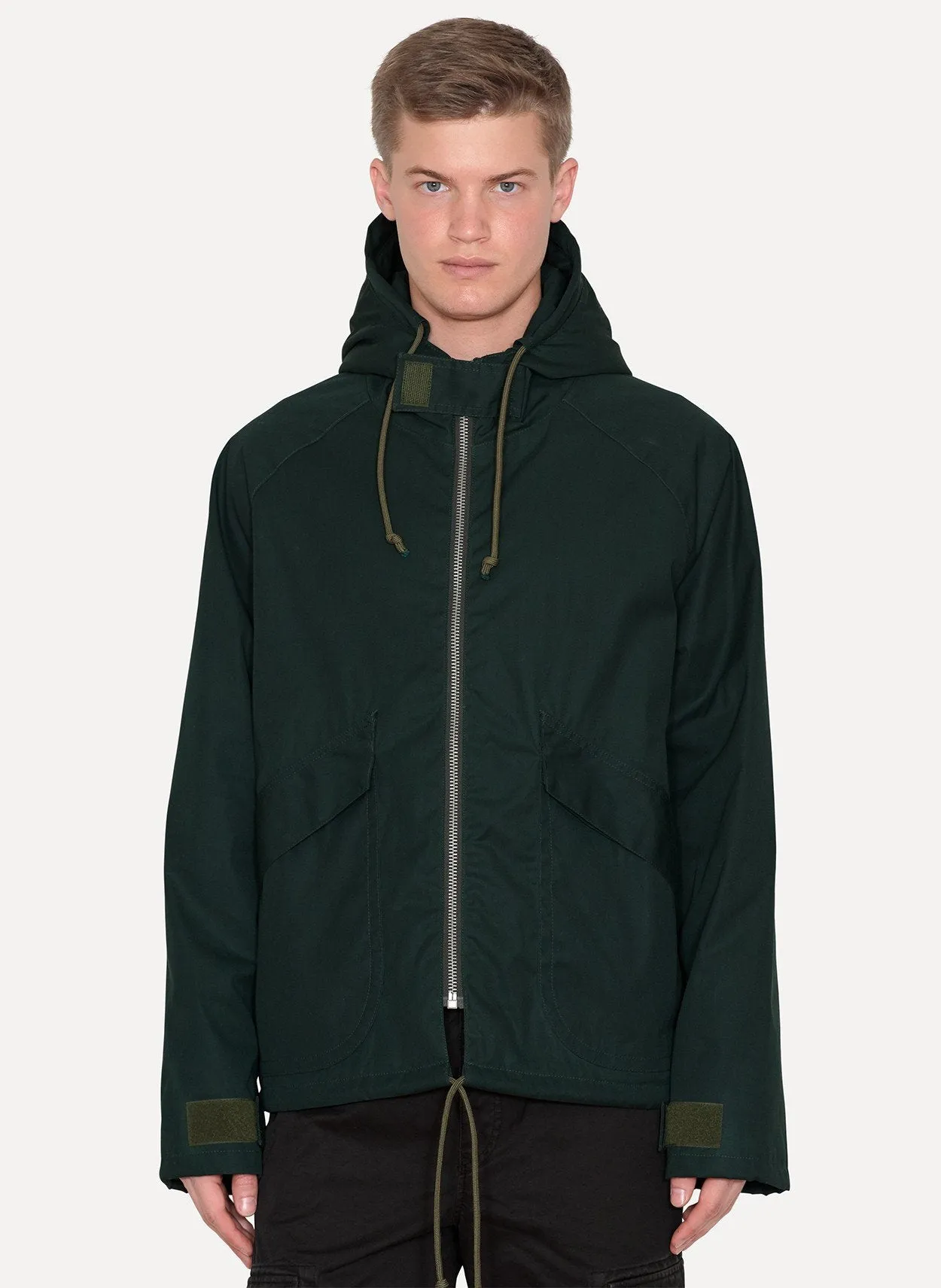 Military Shade Waxed Anorak