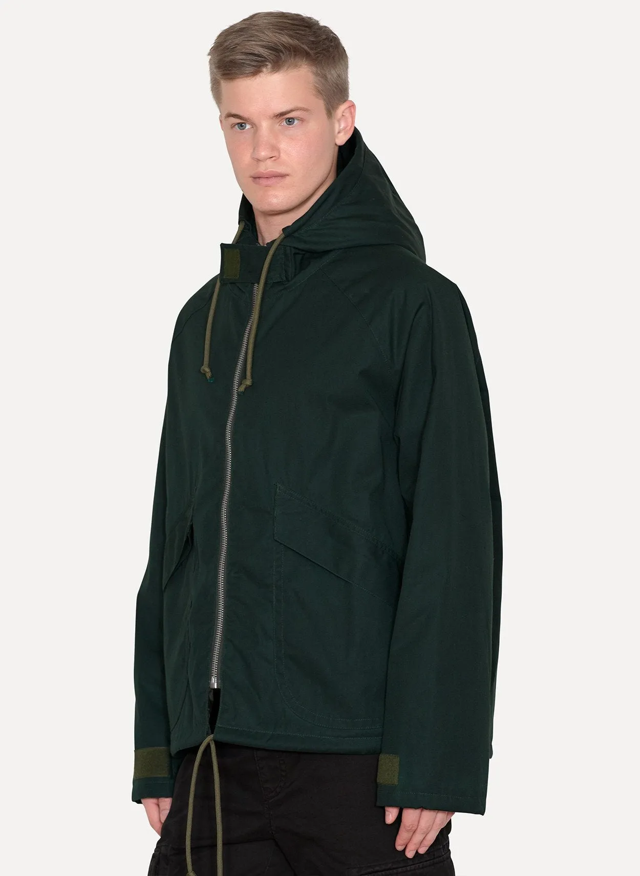 Military Shade Waxed Anorak