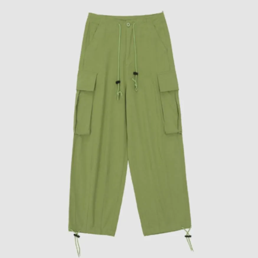 Minimalist Stylish Drawstring Cargo Pants