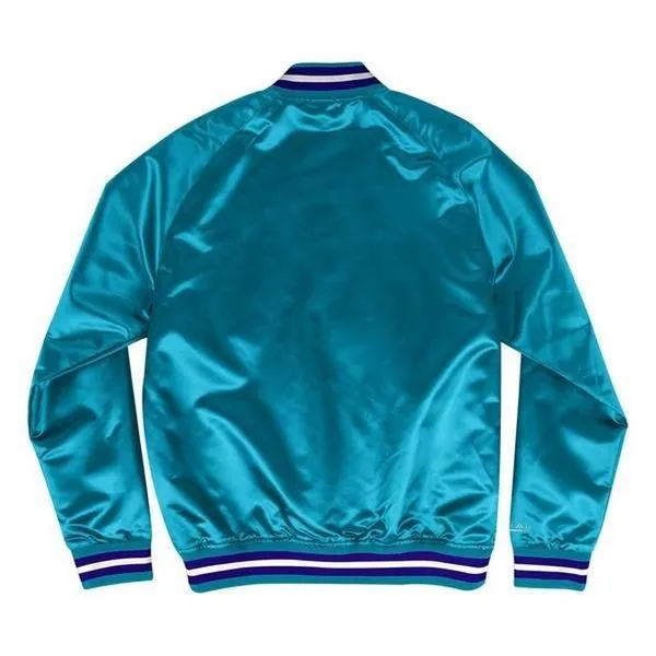 Mitchell & Ness Charlotte Hornets Lightweight Satin Jacket Teal