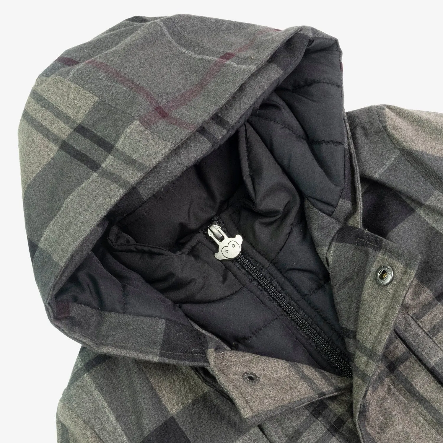 New Gotham Coat | Grey Plaid