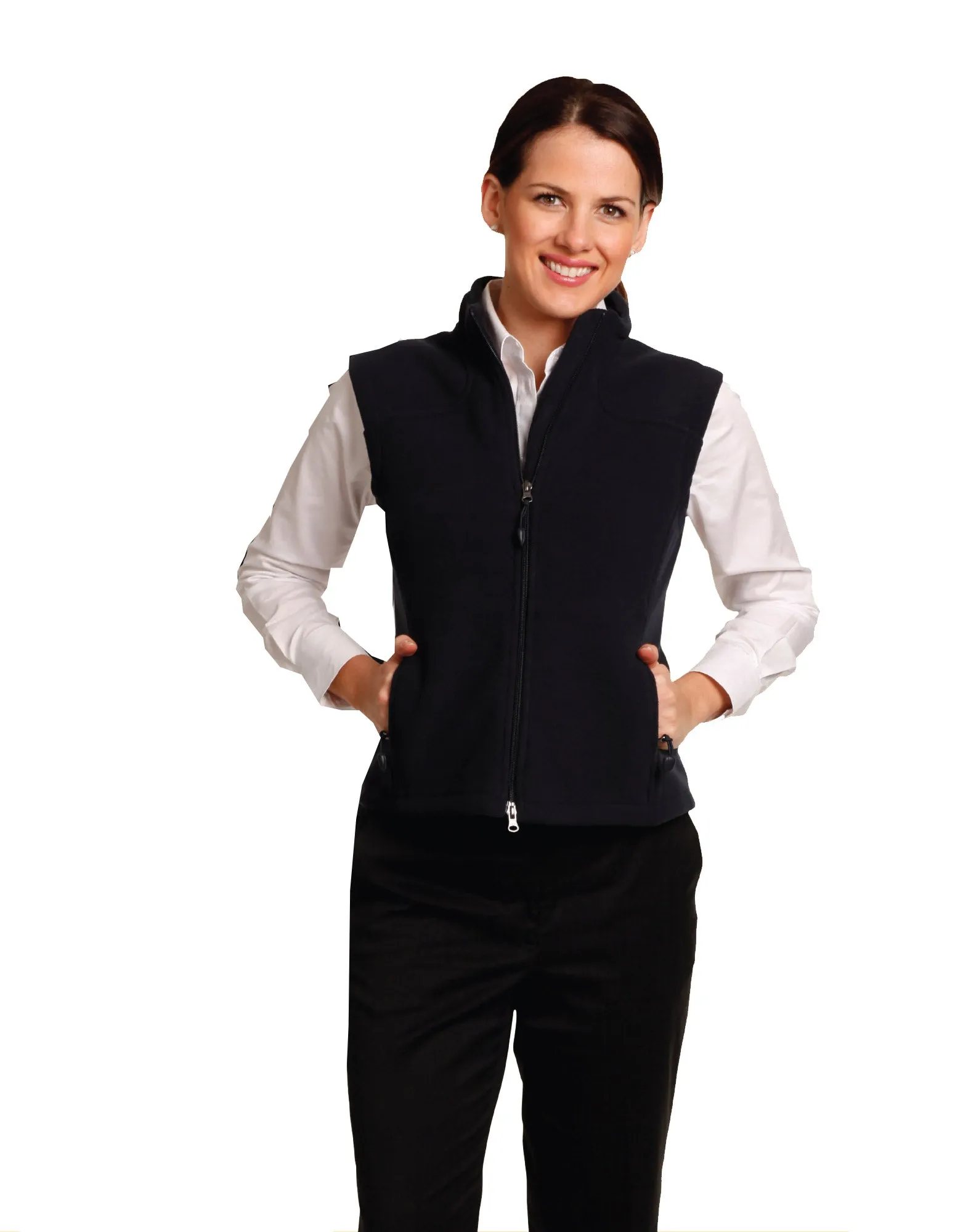 [PF10] Ladies' Bonded Polar Fleece Vest