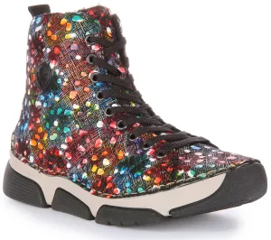 Rieker 45910-90 In Multicolour Ankle Boots For Women