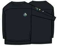 Sorrento Recycled Active LS T-Shirt - Black