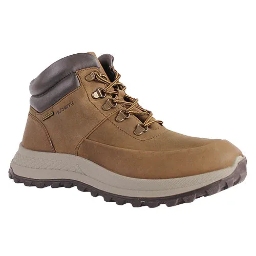 Tan Leather Waterproof Men's Boots with Laces - Dubarry Columbia