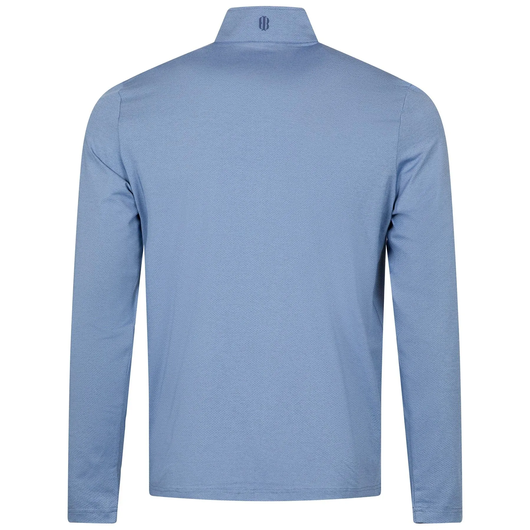 The Bell Quarter Zip Mid Layer Heathered Aberdeen Blue - AW24