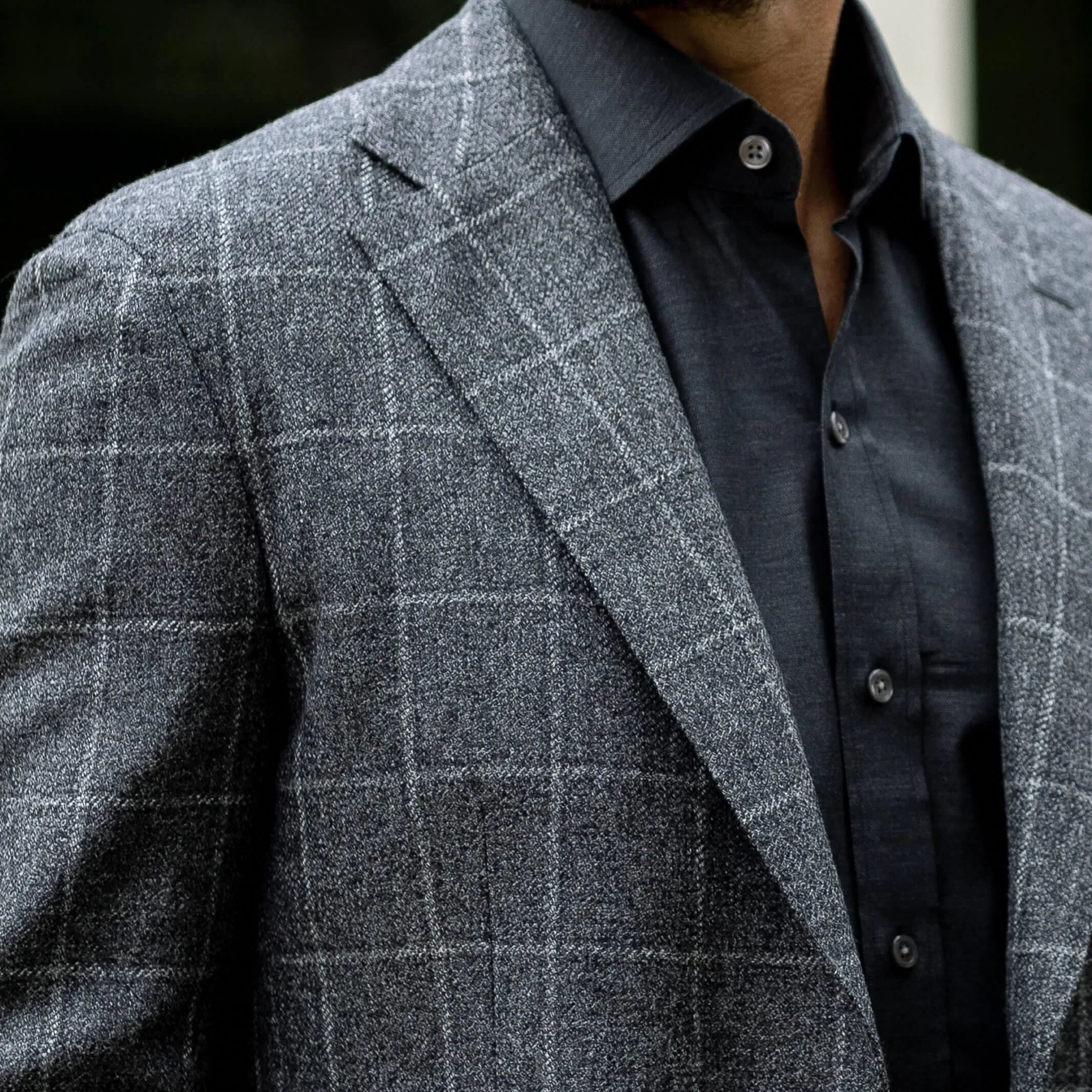 The Slate Garrison Windowpane Travel Jacket