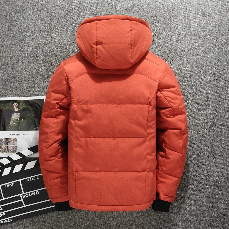 Thick Warm Winter Coat Men Hooded Casual Outdoor