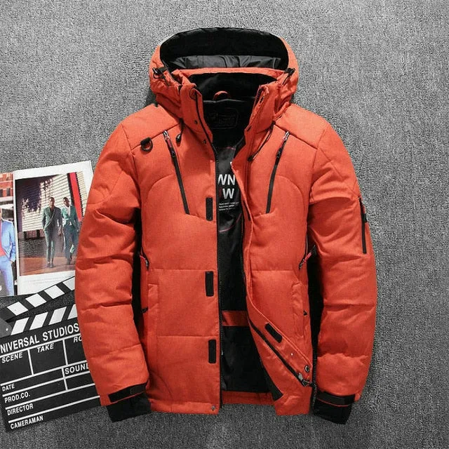 Thick Warm Winter Coat Men Hooded Casual Outdoor