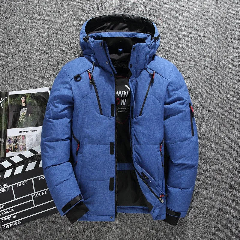 Thick Warm Winter Coat Men Hooded Casual Outdoor