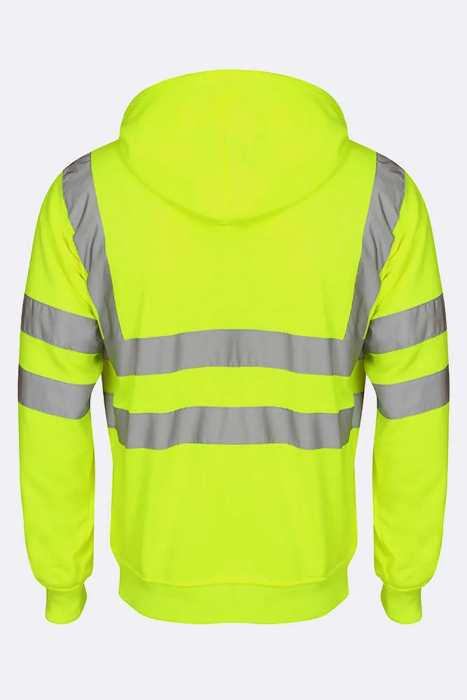 Unisex Hi VIZ Zipper Hoodie