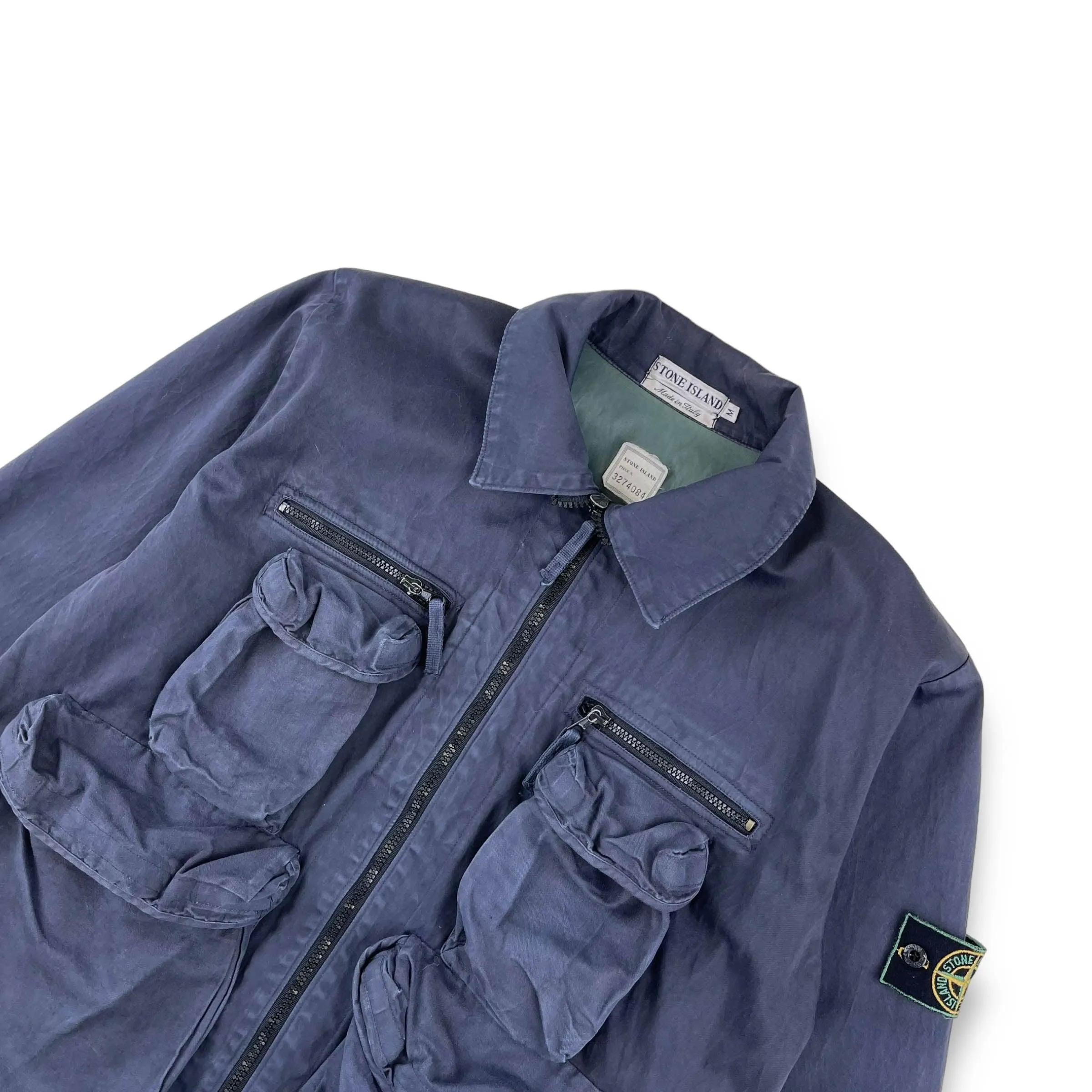 Vintage Stone Island Multi Pocket Parachute Jacket (M)