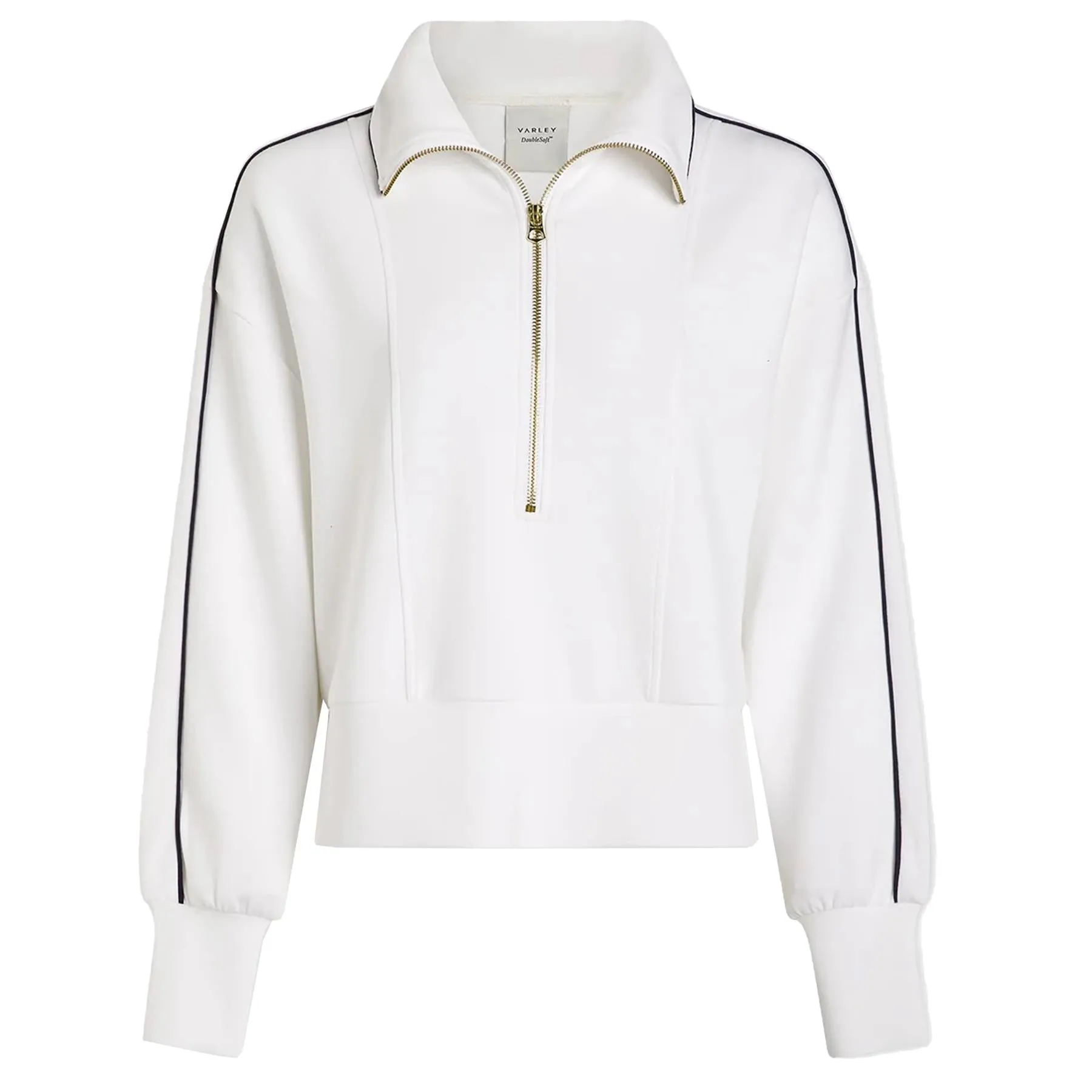 Womens Davenport Half Zip Mid Layer White - 2025