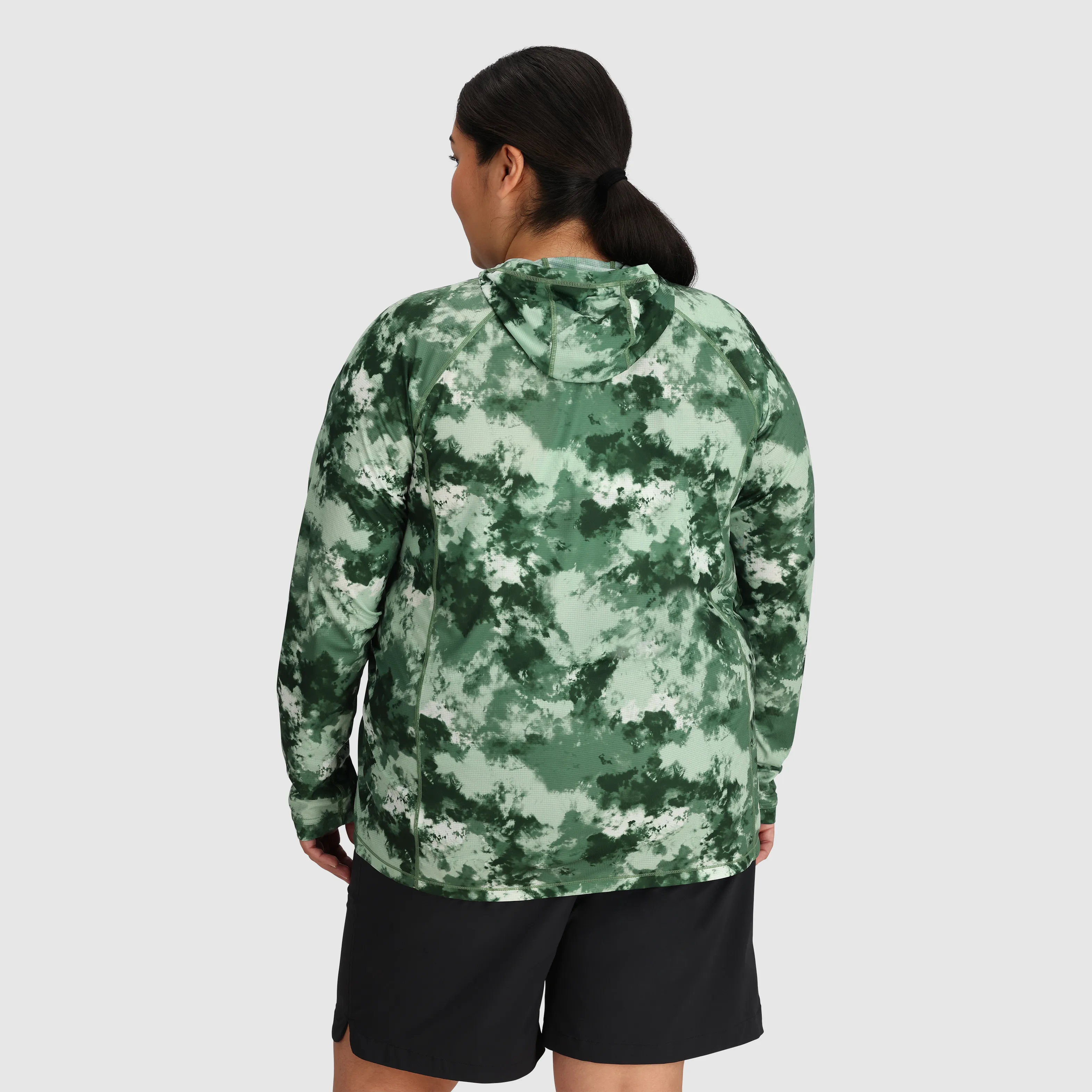 Women's Echo Printed Hoodie-Plus