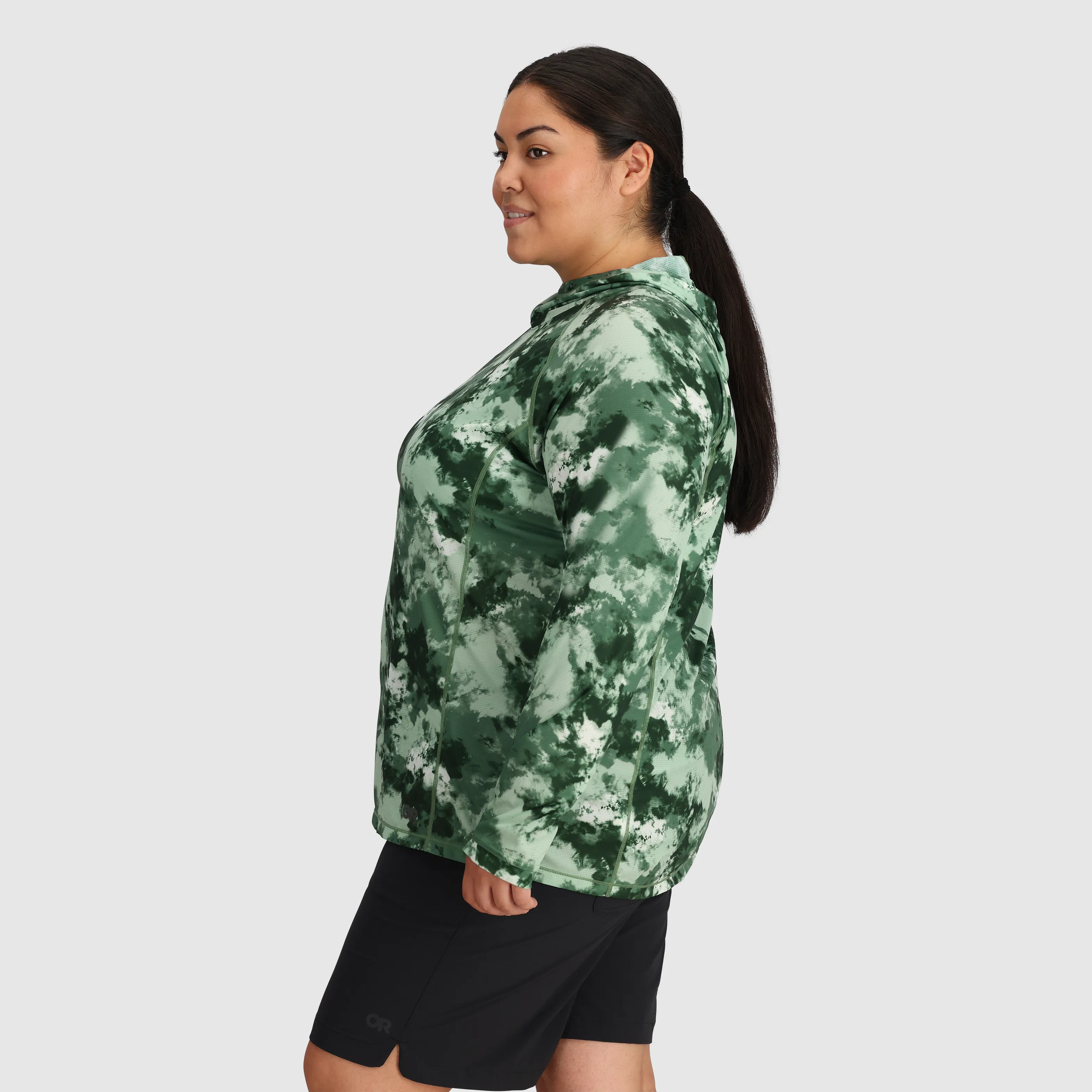 Women's Echo Printed Hoodie-Plus