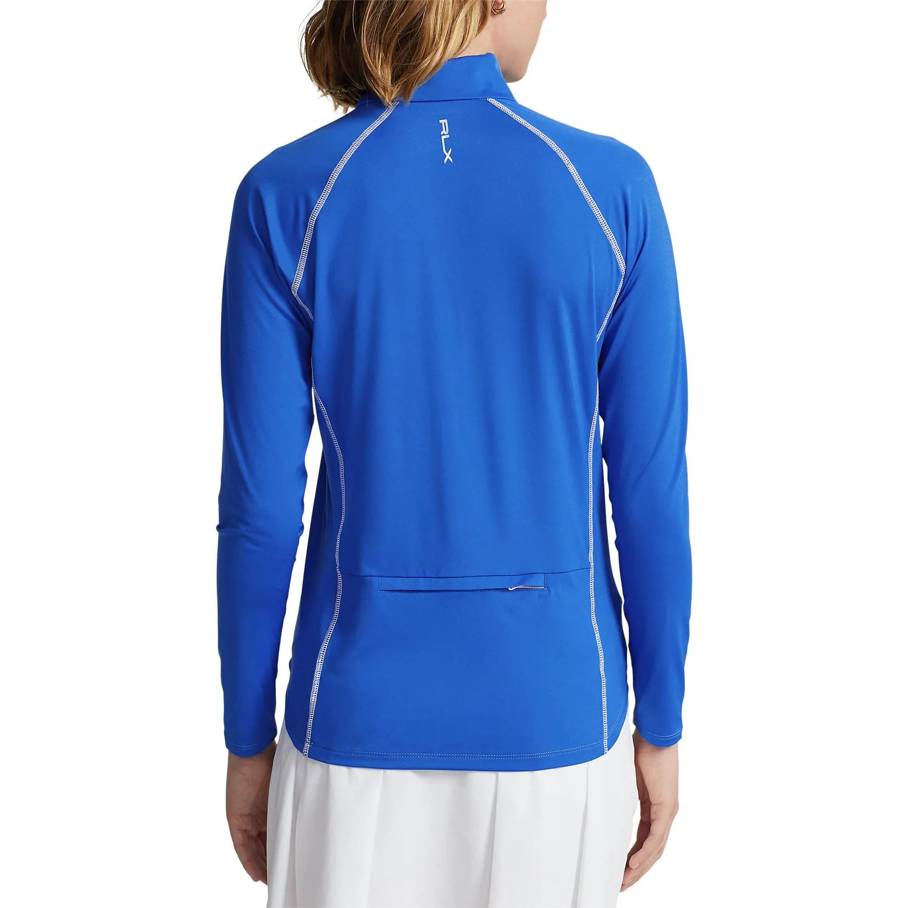 Womens Jersey Quarter-Zip Pullover Blue - SS23