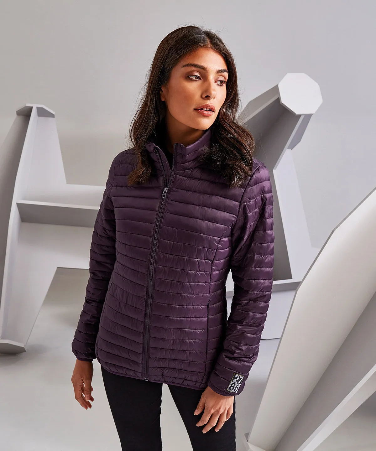 Womens tribe fineline padded jacket | Steel