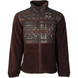 Youth "Hooey Tech Fleece Jacket" Brown/Aztec