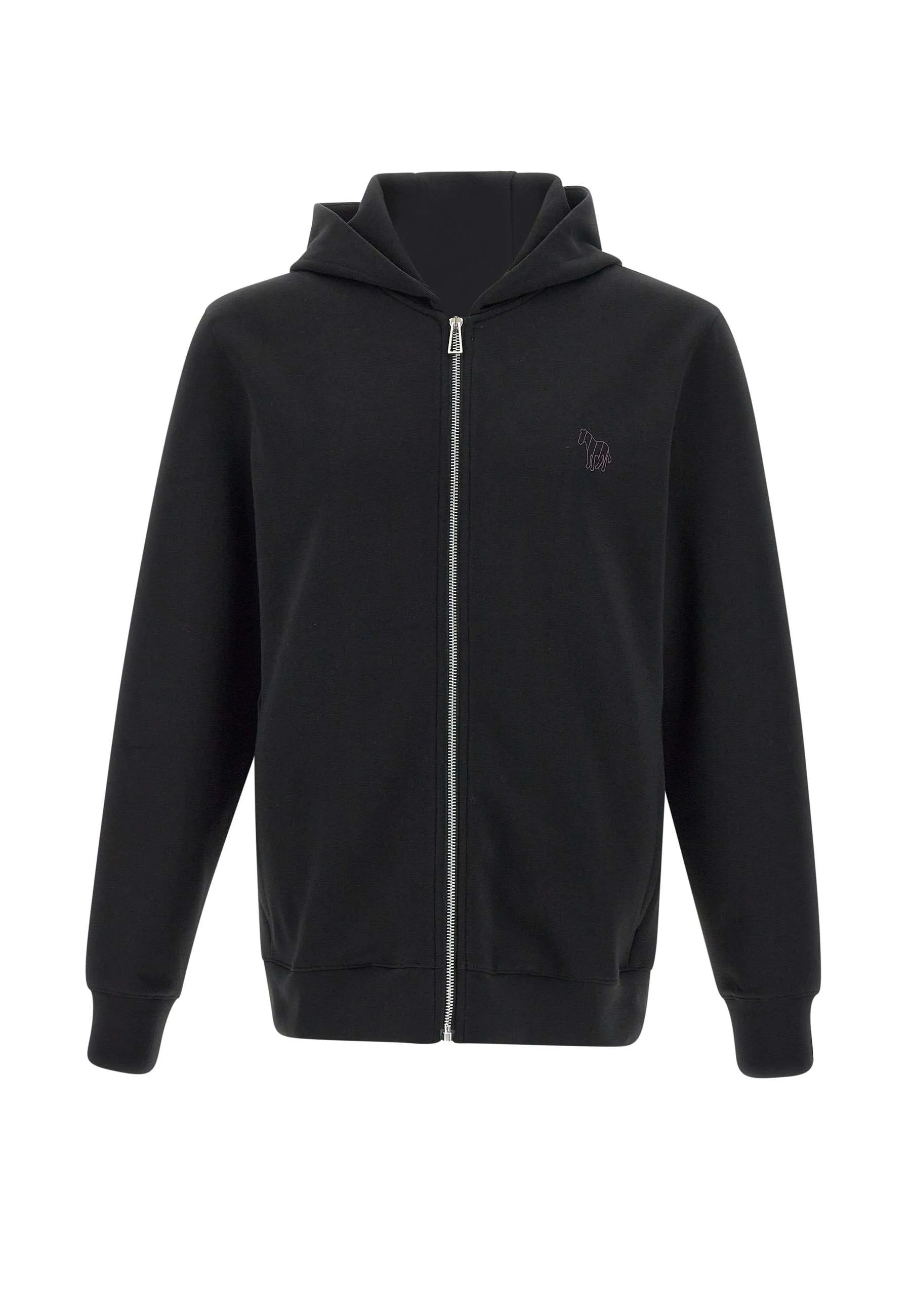 Zebra Logo Black Zip Hoodie